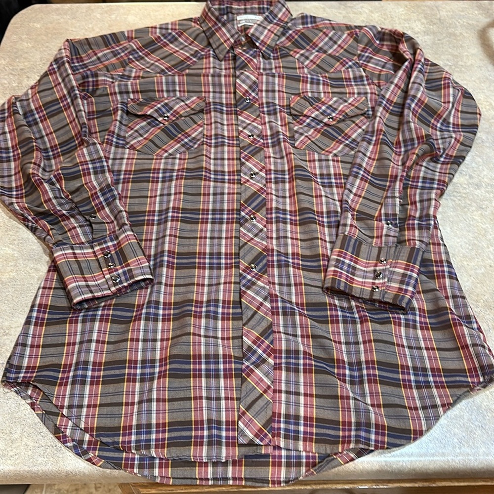 Men’s western wear brand snap up  shirt, size tall large, 16 – 16 1/2